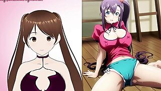 Attempt Not To Cum contest To Anime Waifus (Rule 34, manga porn VTuber)
