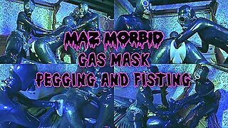 Gas Mask Pegging and Fisting 1080p 60fps ft MIstress Patricia Lady Valeska Maz Morbid #fisting @mazmorbidfetish