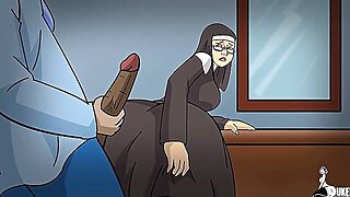 Weird BBC’s double-squad a bitter nun with a fat ole booty