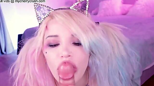 Cherrycrush cosplay cumshot compilation - swallow facial and anal creampie