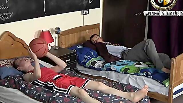 Young Scally twinks make out and frot in bed