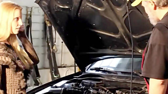 Paying with sex to get her car fixed