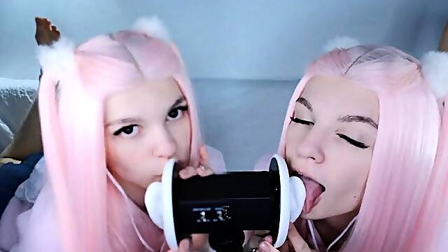 Soly ASMR XXX - Double Wet Licking