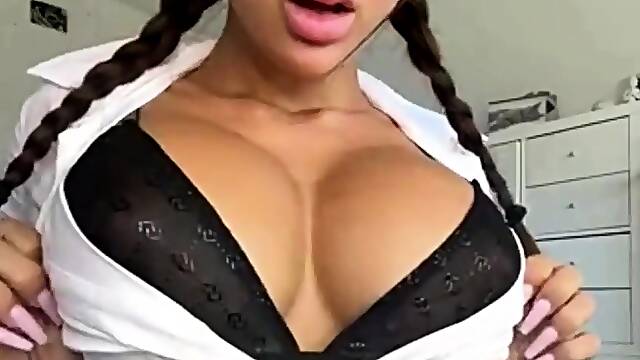 Secretary cosplay susy gala with braids and glasses best