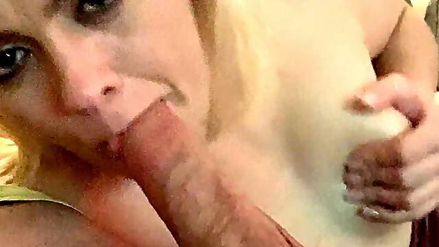 Blowjob cumshot whore gargles pov bukkake fetish cum