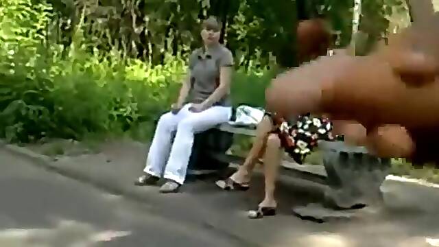 Crazy russian guy jerks off in public and annoys girls compilation