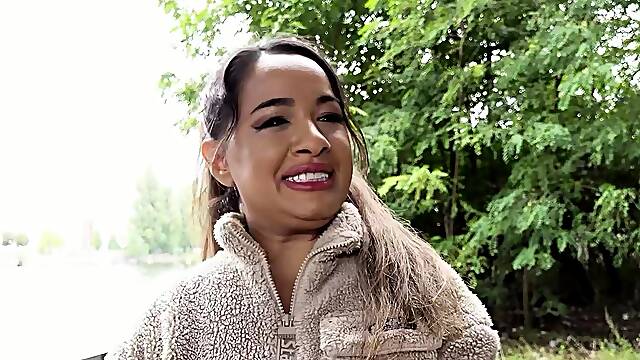 GERMAN SCOUT - Small Latina Midget Munequita Enfadada