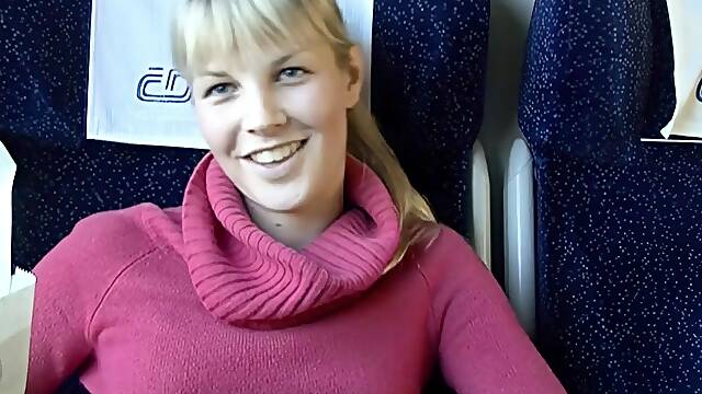 Beauty on train
