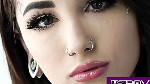 First Class POV - deep throat action