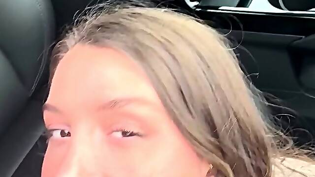 Mathema Kitten Gets Her Face Cum Covered In Parking Lot
