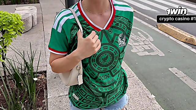 Cheating Latina Wife Gets Fucked Hard on World Cup Day 1 in Mexico City – POV