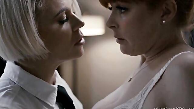 Oral sex with rosy Helena Locke and Penny Pax from Club Sweethearts