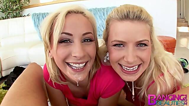 Lily LaBeau and Sarah Shevons 3some porn by Banging Beauties
