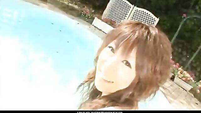 Funny Asuka at footjob video