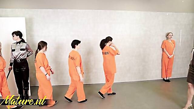 Admirable Janet and Minis prison sex movie