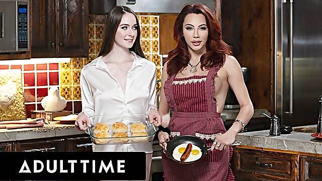 Adult Time featuring Hazel Moore and Ariel Demures hairy pussy movie