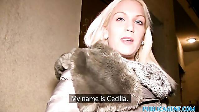Cecilia Scotts sex with stranger porn by Public Agent