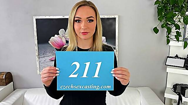 Sexy blonde cock eater shines in casting