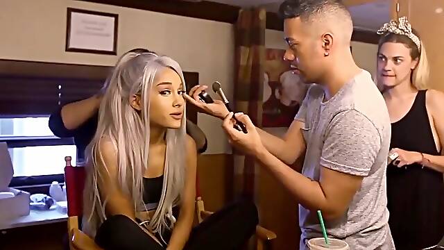 Ariana Grande filming Focus on Me video
