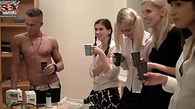 StudentSexParties- Wild College Orgy After An Exam -Scene 5