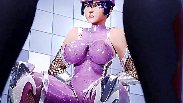 Monster cock Kiriko Overwatch sex parody