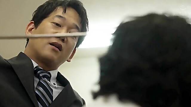 Japanese teen an himeno in black lingerie