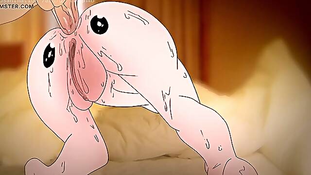 Piplup on Bulmas butt! Pokemon and dragon ball anime hentai cartoon sex 2d porn