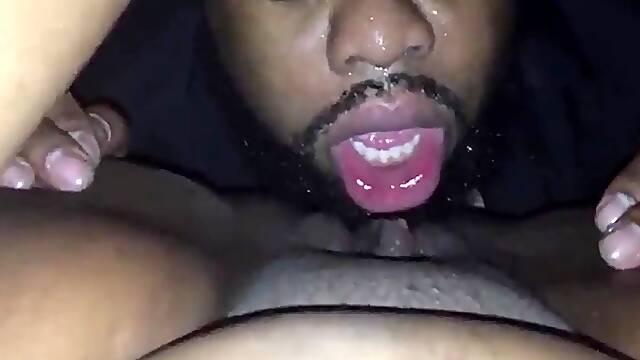 Ebony pussy worship