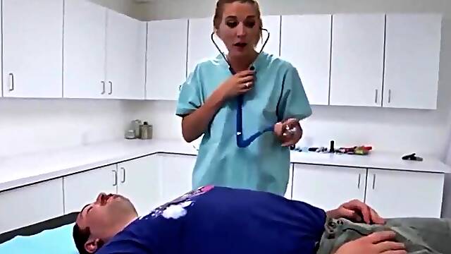 White Nurse: Big Tits, Blowjob Babe Porn