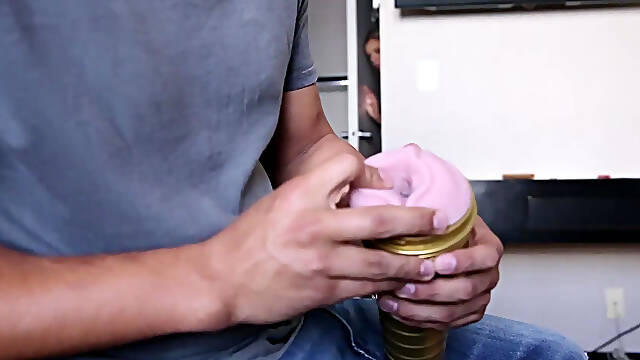 Trisha Parks caught stepbro using a Fleshlight & lets him fuck her pussy