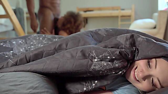 Marilyn Sugar shares thick throbbing cock with her black friend