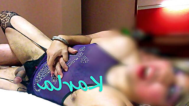Mature lover fucks his Mexican crossdresser girlfirend in HD