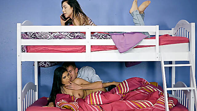 Brenna Sparks gets caught, fucking her dorm mate's boyfriend