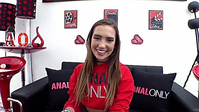 Anal Solely Small Brunette Hair Bailey Base Has Her Bootyhole Drilled And Gaped