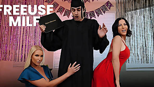 The Perks Of Graduation With Brooke Barclays, Vanessa Cage And Hazel Eyes