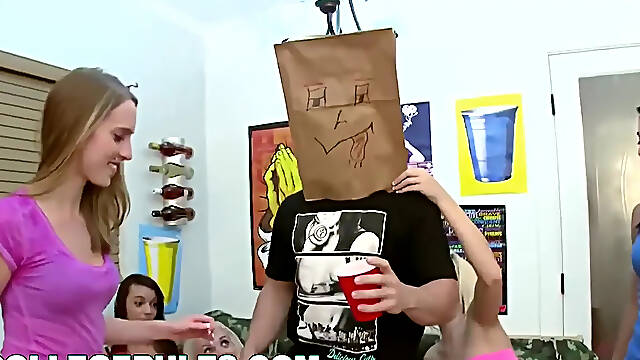 Kinky Teens 18+ Playing Games During Orgy