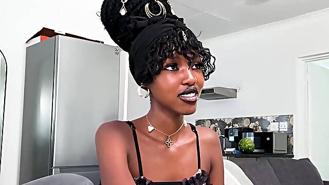 Real Orgasms first modeling gig: Busting out with a huge black cock & getting roughed up