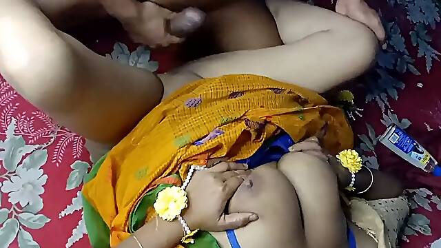 Bangladeshi Horny wife with husband exclusives Sex in Bengali wife fucking Wedding anniversary enjoy Hardcore and Doggystyle