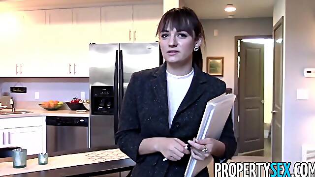 Property Sex - Real Estate Agent Make Sex Video With Client, Perky real estate agent Charlotte...