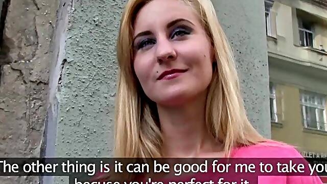 Watch a busty blonde give a public POV blowjob and get rewarded with a hot cumshot! This amateur...