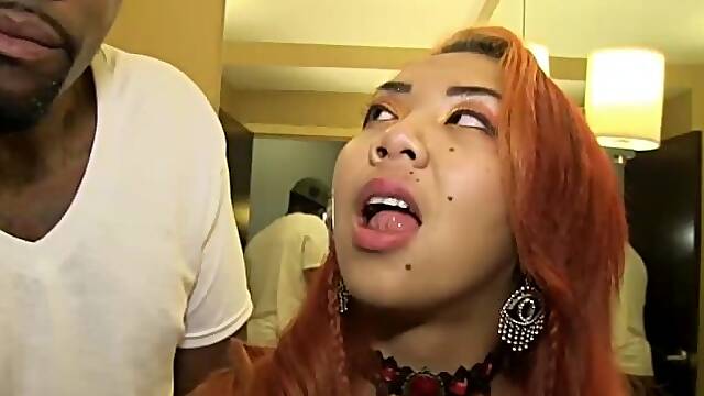 Red boned daisy red banged by bc rome asian kim chi