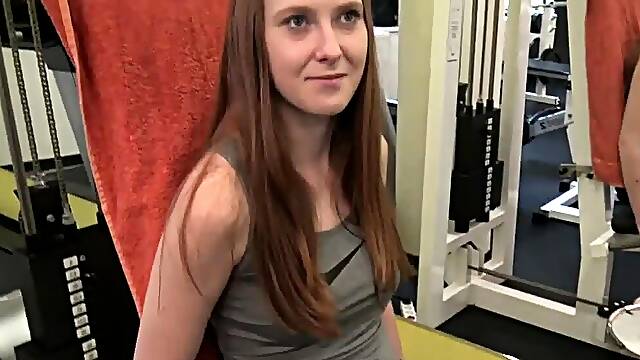 This hot redhead cuckolds her man at the gym, giving a stunning POV blowjob to a wealthy stranger. Watch in HD as this couple enters the world of Hunt4K!
