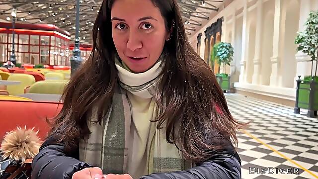 Casting In A Public Toilet Of Shopping Mall