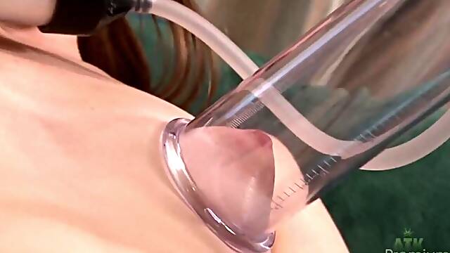 Alice March uses a pussy pump