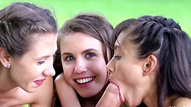 Outdoor Orgy with Shrima Malati, Stefanie Moon, and Elle Rose