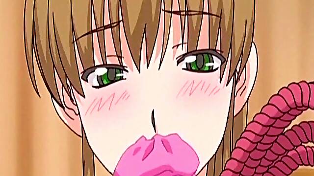 Anime maid masturbates and gets wet