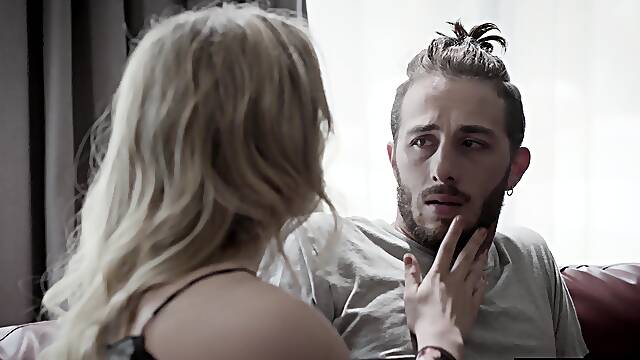 Desperate big ass MILF step aunt manipulates and fucks young stud