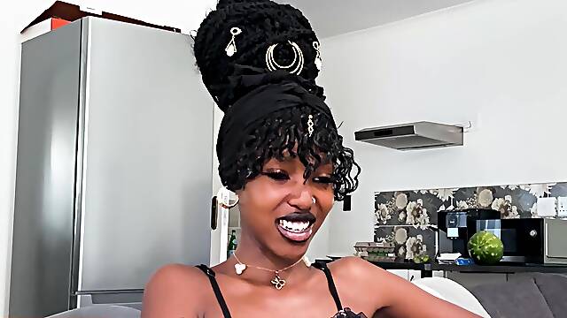 Amateur Ebony Teen Tight Pussy Stretched By Big White Cock In Casting