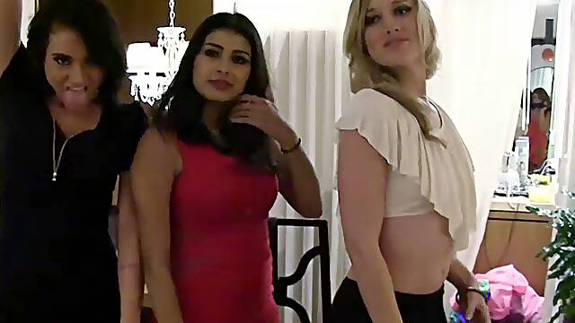 Sexy and cute Girls gets fucked after birthday party