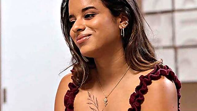 GIRLSWAY - Hot Babe Isabella Jules Accidentally Turns On Roommate Sky Wonderland Remote Vibrator